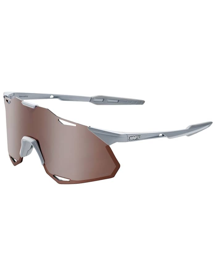 Hypercraft XS - Matte Stone Grey - HiPer Crimson Silver Mirror Lens