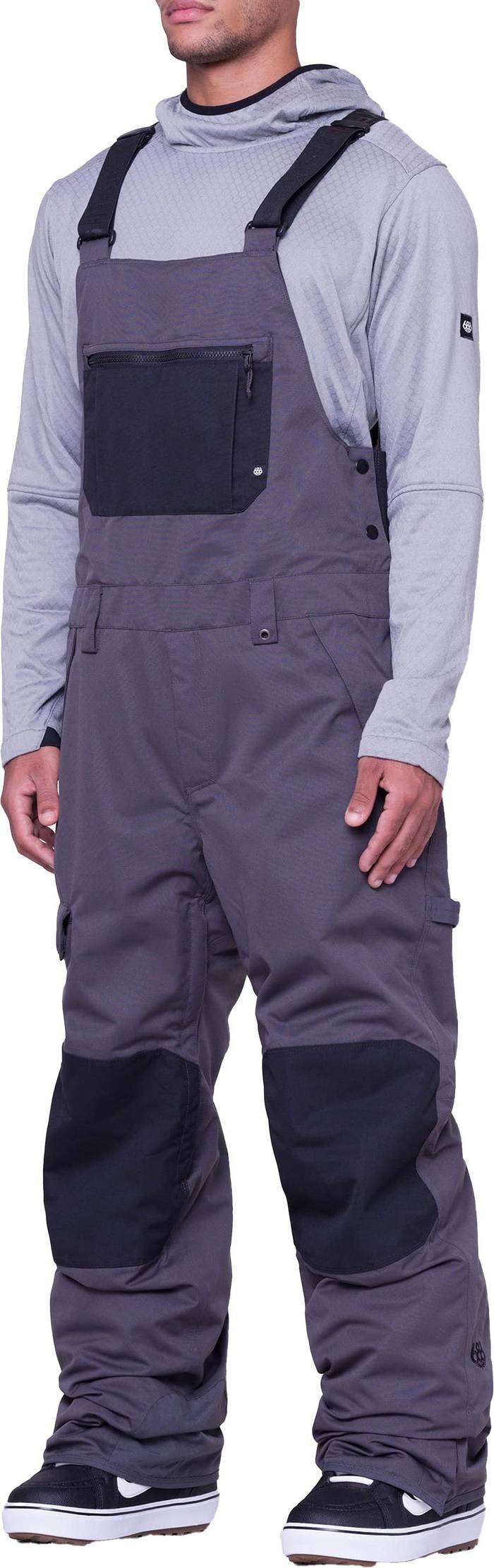 M Hot Lap Insulated Bib Charcoal Colorblock