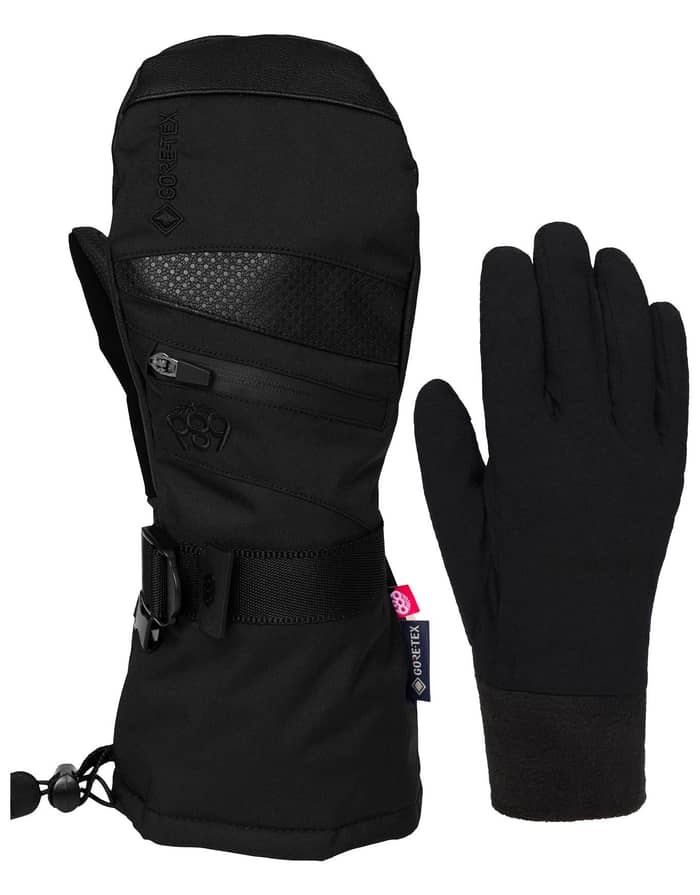 W Gore-Tex Smarty 3In1 Gauntlet Mitt Black