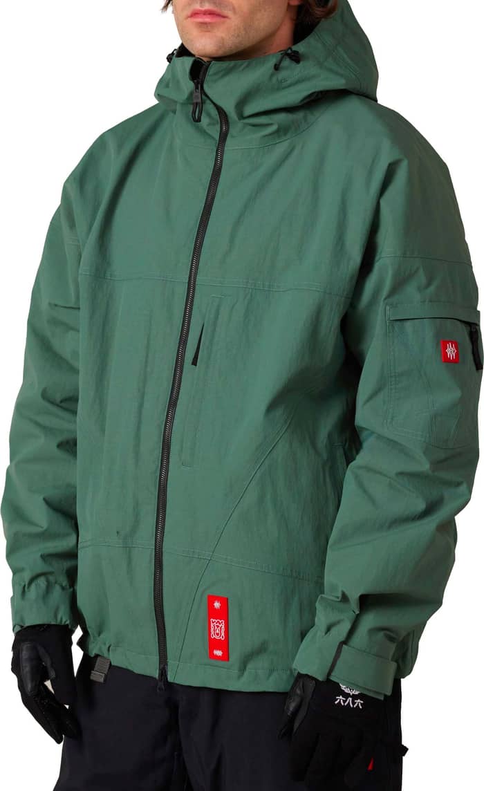 M 686 Dojo Shell Jacket Faded Green Crinkle