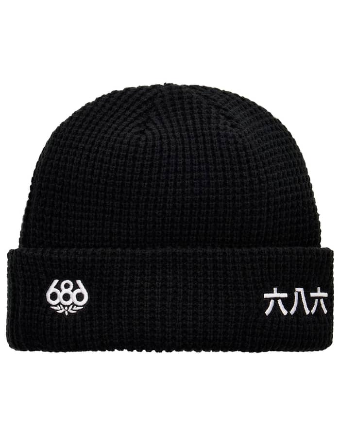 Kanji Beanie Black