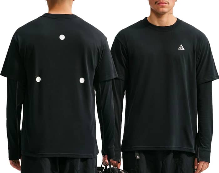 M Nike ACG DF Tee Std Hike Lbr Rflv Black
