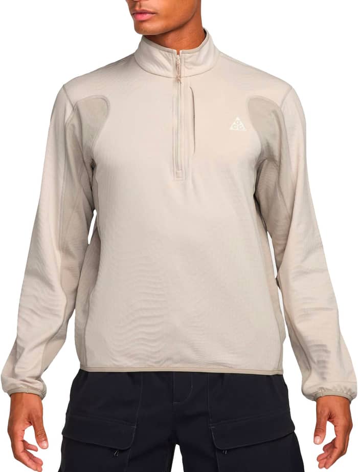 M Nike ACG Wolf Grid HZ Fleece Lt Orewood Brn Cream II Summit White