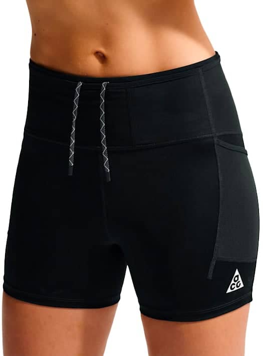 W Nike ACG Trail Df Hr 4In Tight Short Black Summit White