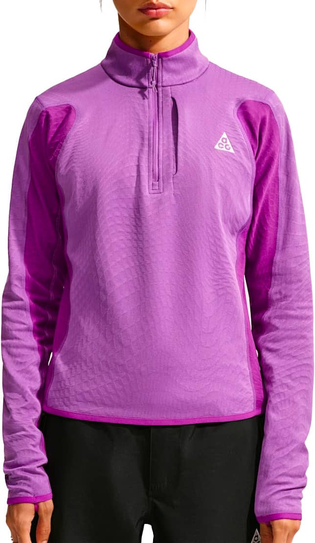 W Nike ACG Wolf Grid HZ Fleece Monarch Purple/Bold Berry