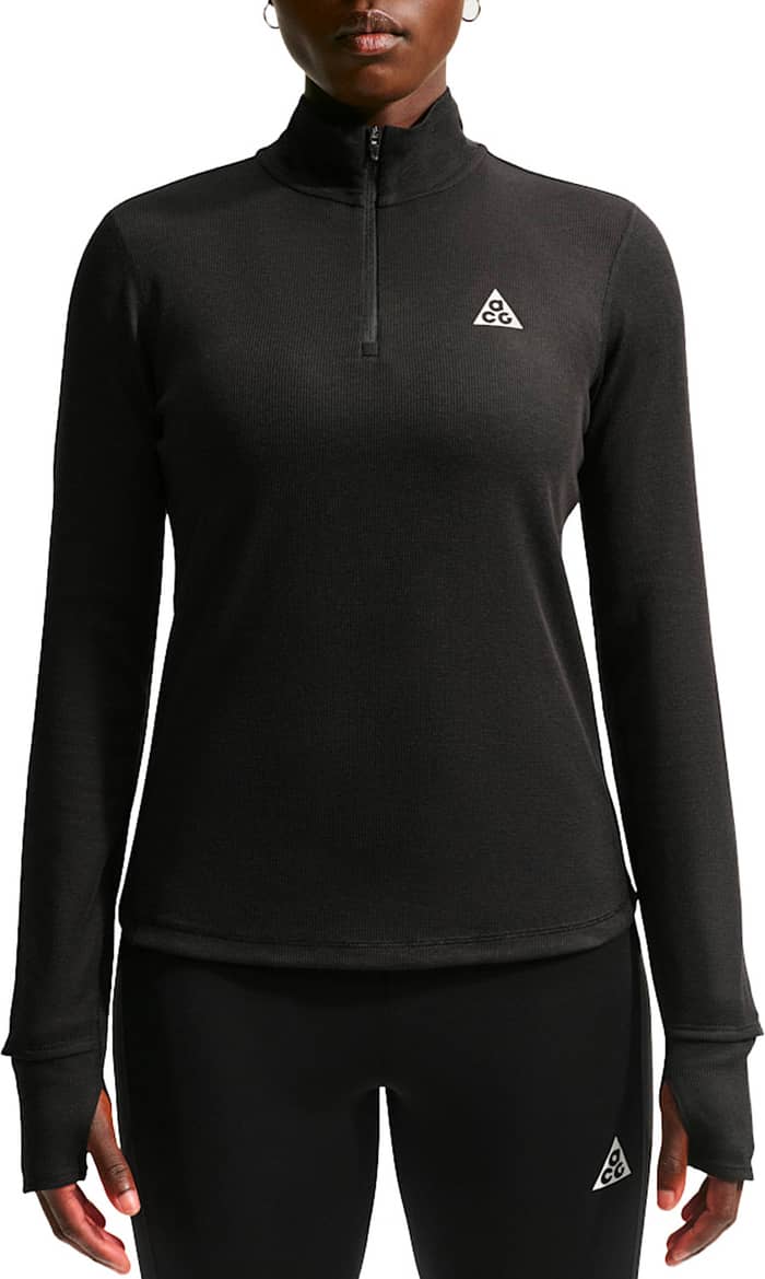 W ACG Trail DF Baselayer LS Top Black/Black
