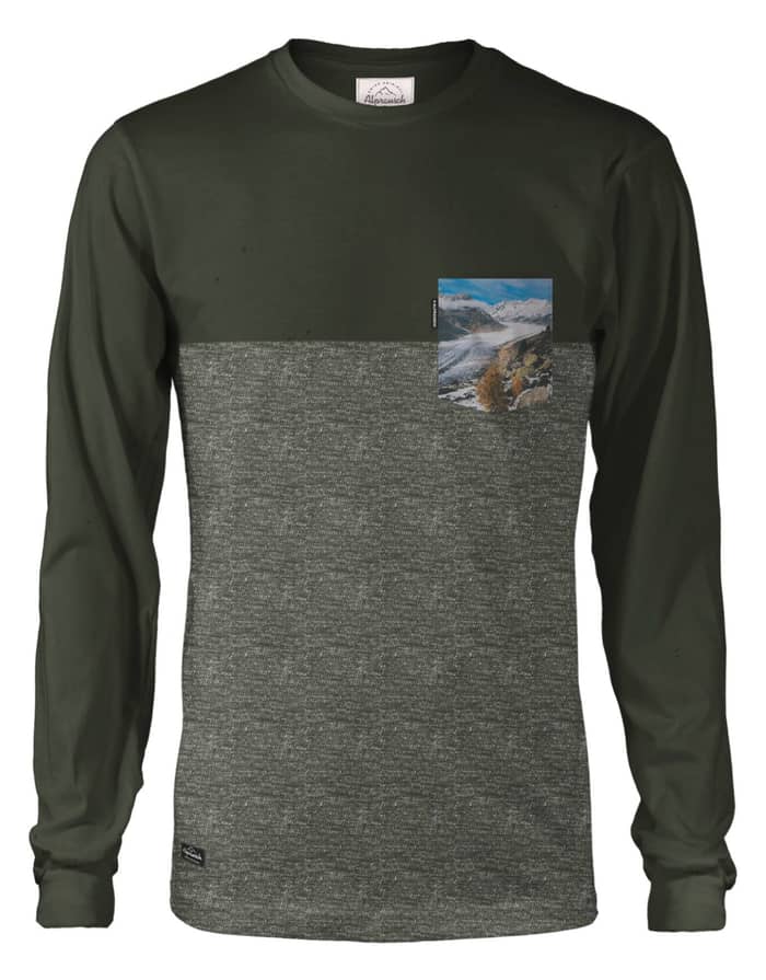 Aletsch Täschli Longsleeve Kombu Green Melange
