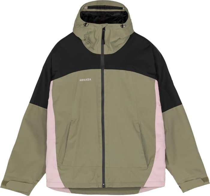 Ansel 2L Shell Jacket Swamp Black Icee Rose