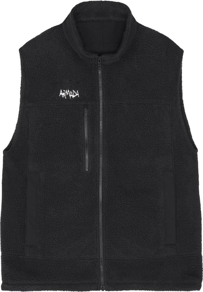 Klatch Fleece Vest Black