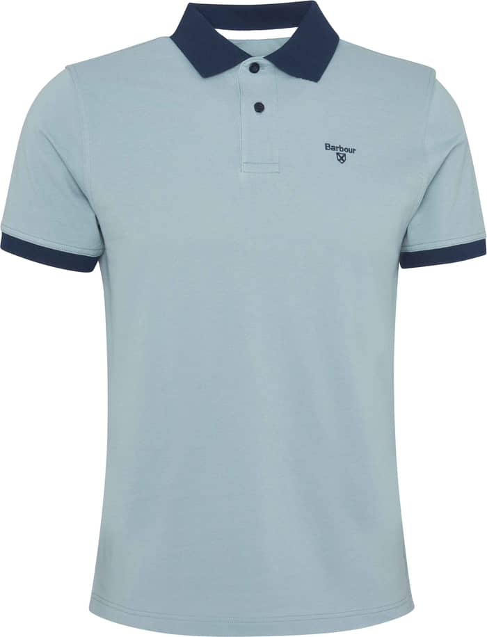 Lynmouth Tipped Tailored Fit Polo Shirt Lead