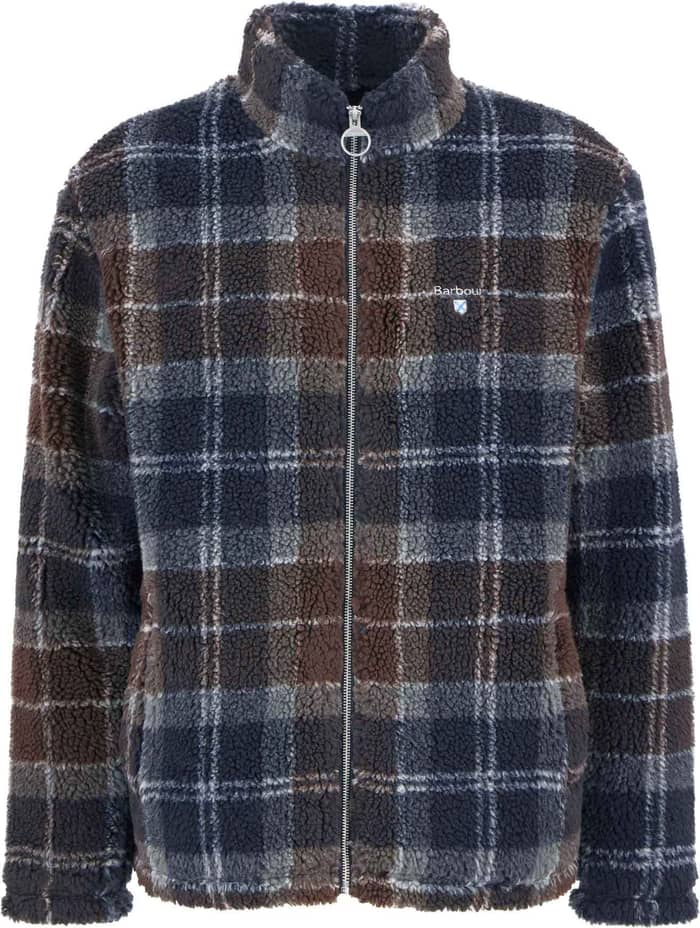 Tartan Fleece Zip Through Midnight Oak Tartan