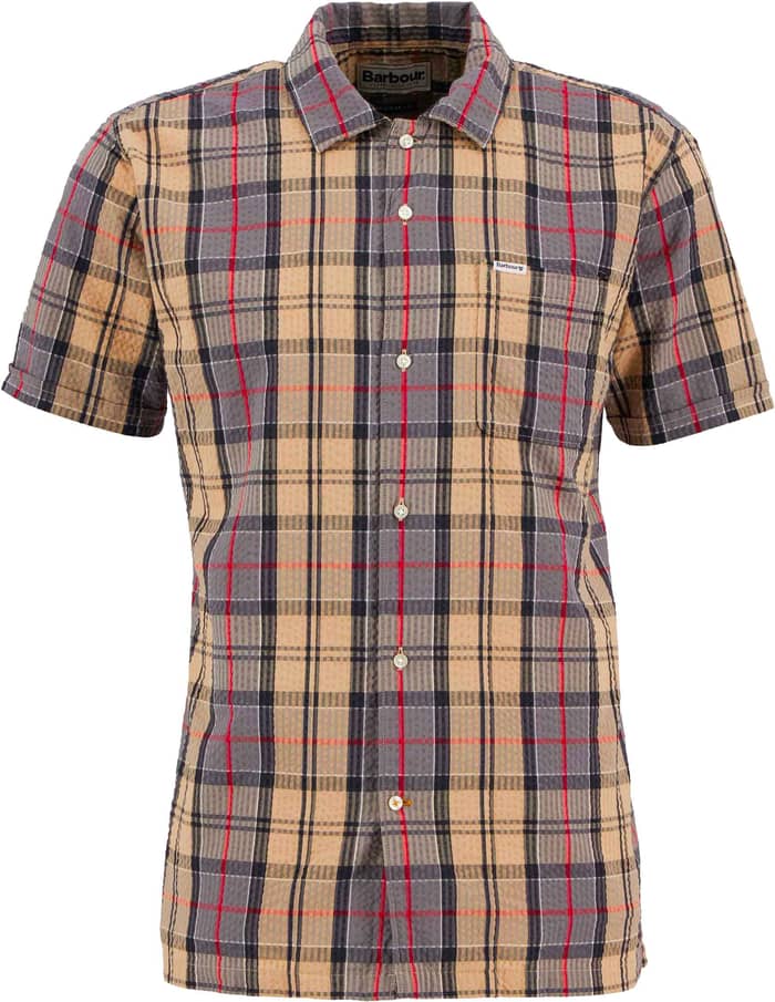 Clyde Seersucker Tartan Summer Fit Shirt Dress Tartan