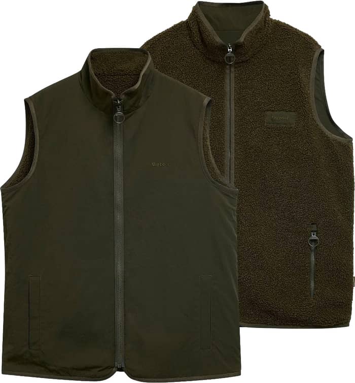 Reversible Fleece Gilet Sage
