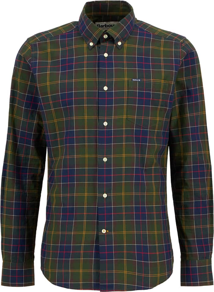 Wetheram Tailored Tartan Shirt Shadow Classic Tartan