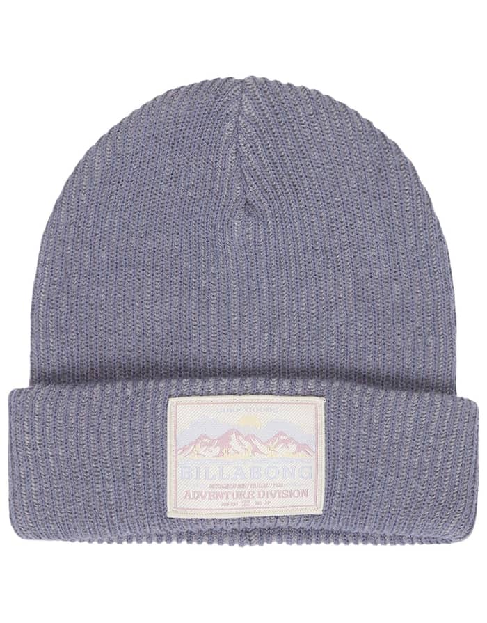 Wave Check Beanie Salted Blue