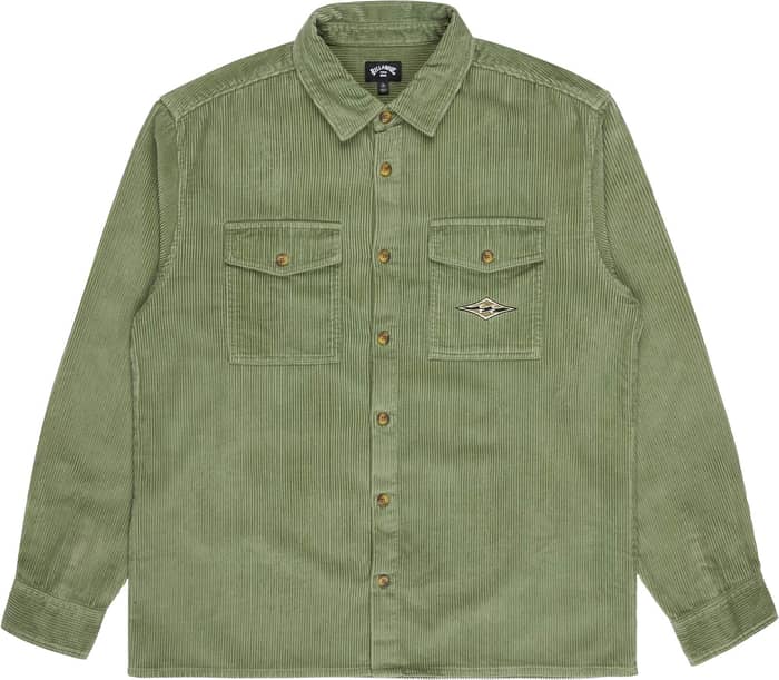 Bong Days Corduroy Shirt Hedge Green