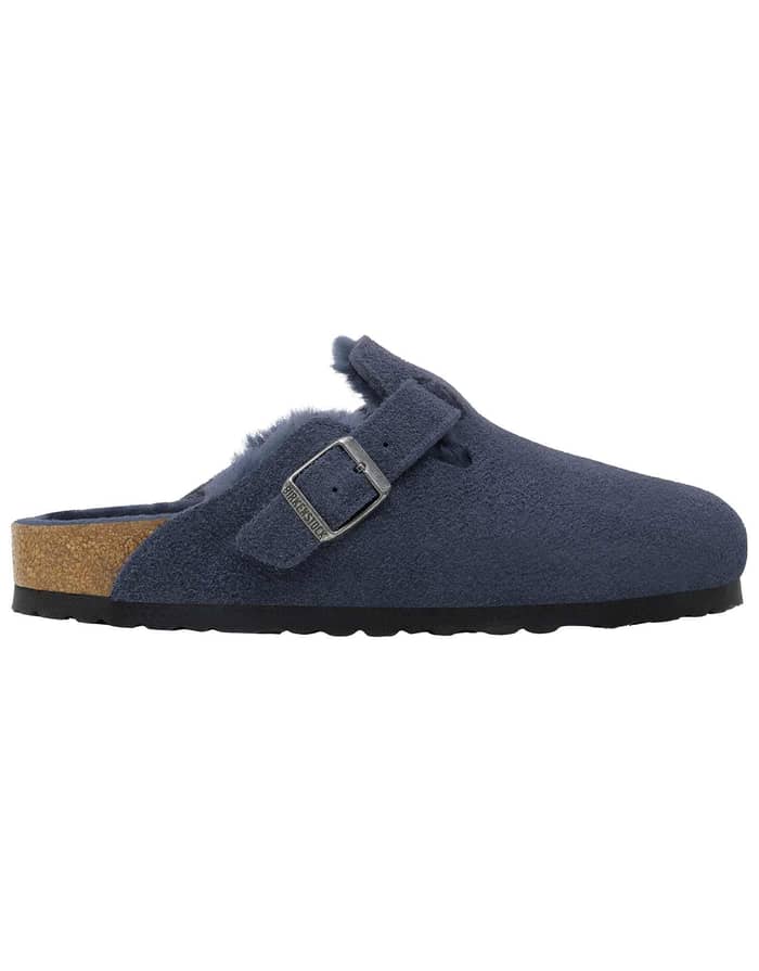 Birkenstock Boston Shearling Leather/Suede Regular New Navy