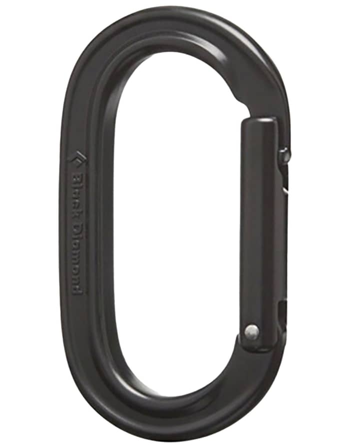 Oval Keylock Carabiner Black