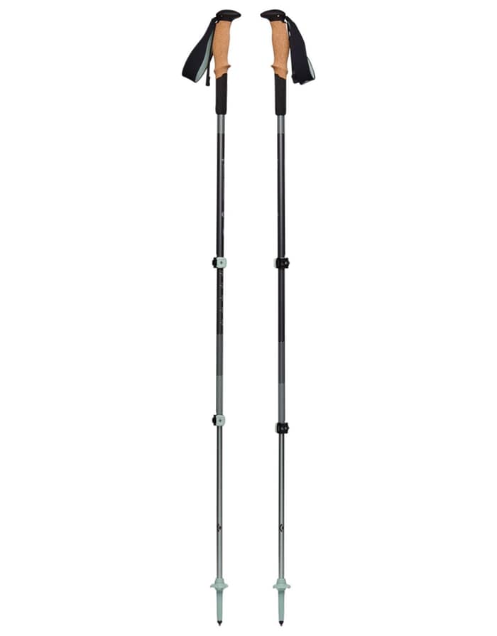 Pursuit Shock Trekking Poles Steel Grey/Foam Green