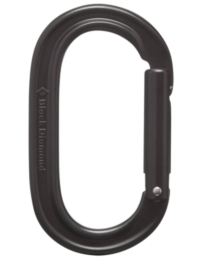Oval Keylock Carabiner Black