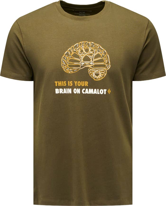M Brain On Camalot SS Tee Dark Moss