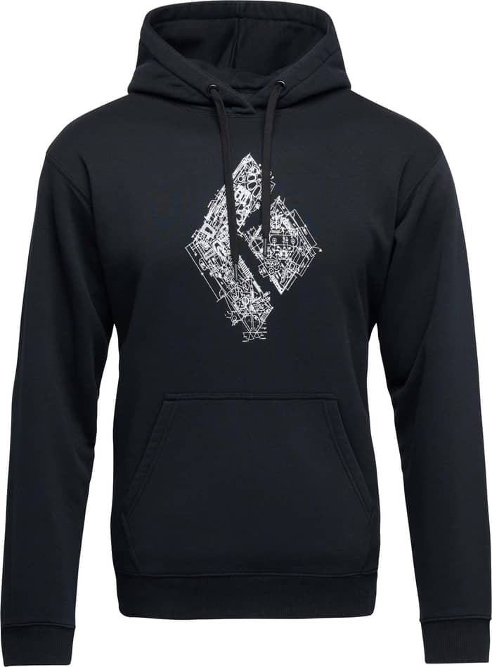 M Engineered Diamond Po Hoody Black