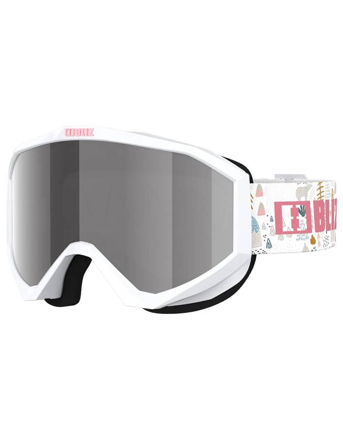 Liner Jr White-Pink Logo - Pink/Silver mirror