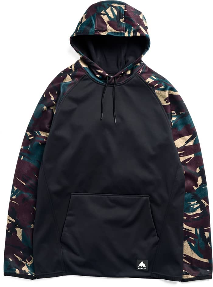 M Crown Weatherproof Pullover Fleece Seersucker True Black