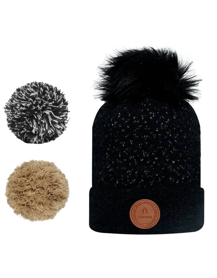 Angel Face Beanie Black