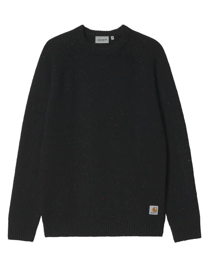 Anglistic Sweater Speckled Black