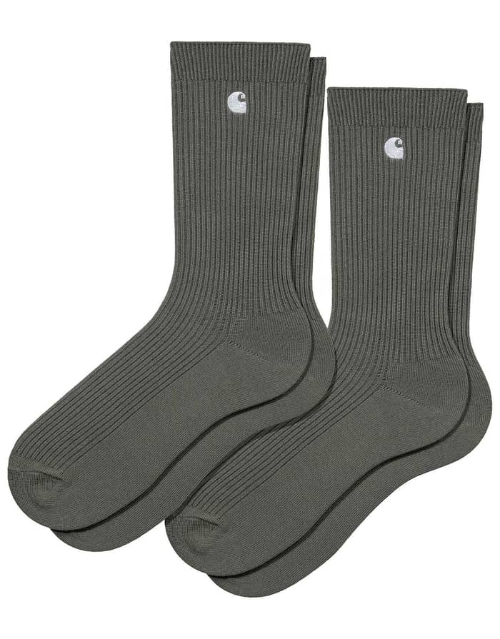 Madison Pack Socks Plant / White + Plant / White