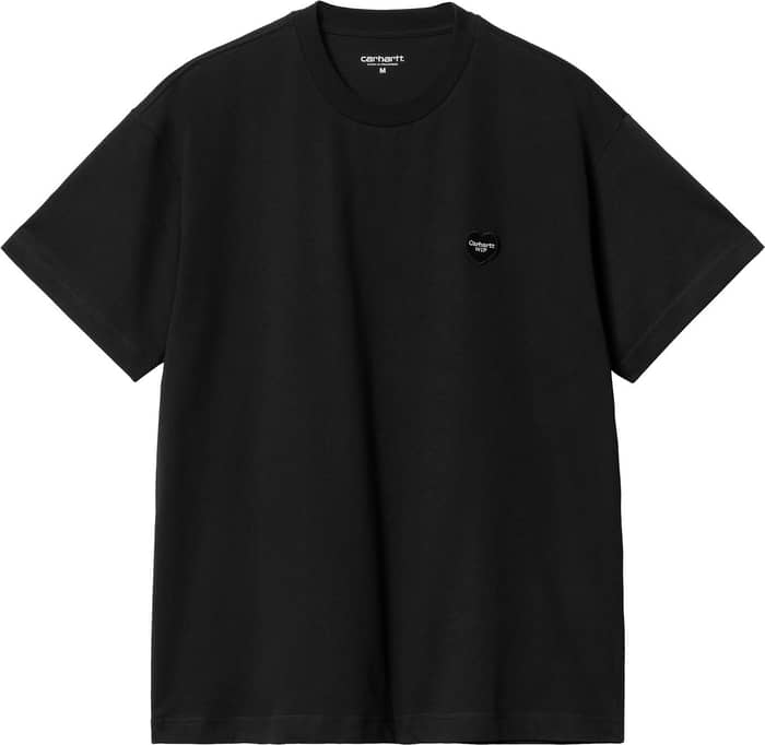 S/S Heart Patch T-Shirt Black