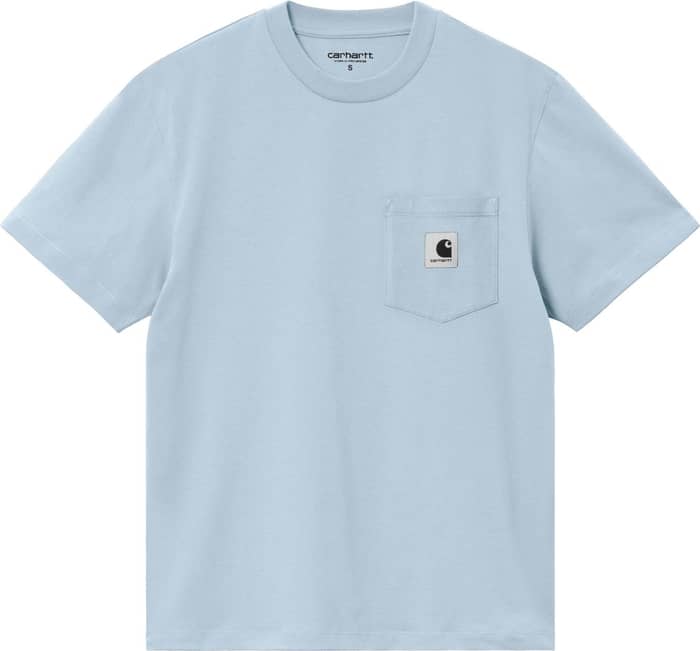 W' S/S Pocket T-Shirt Frosted Blue