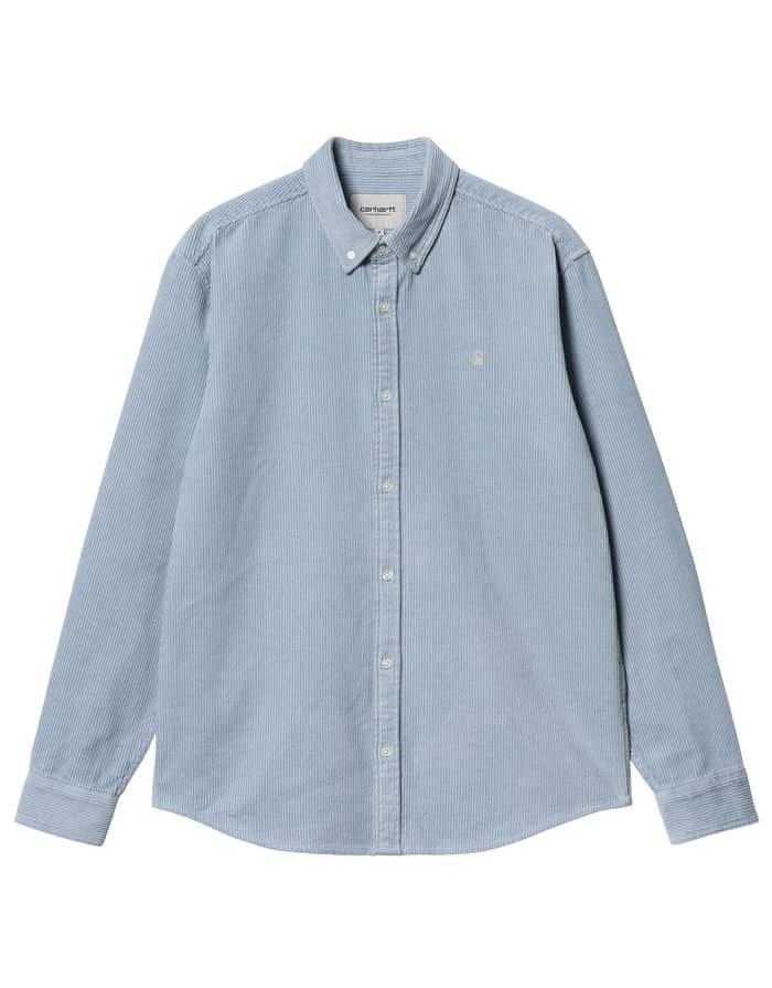 L/S Madison Cord Shirt Dusty Ice / Wax