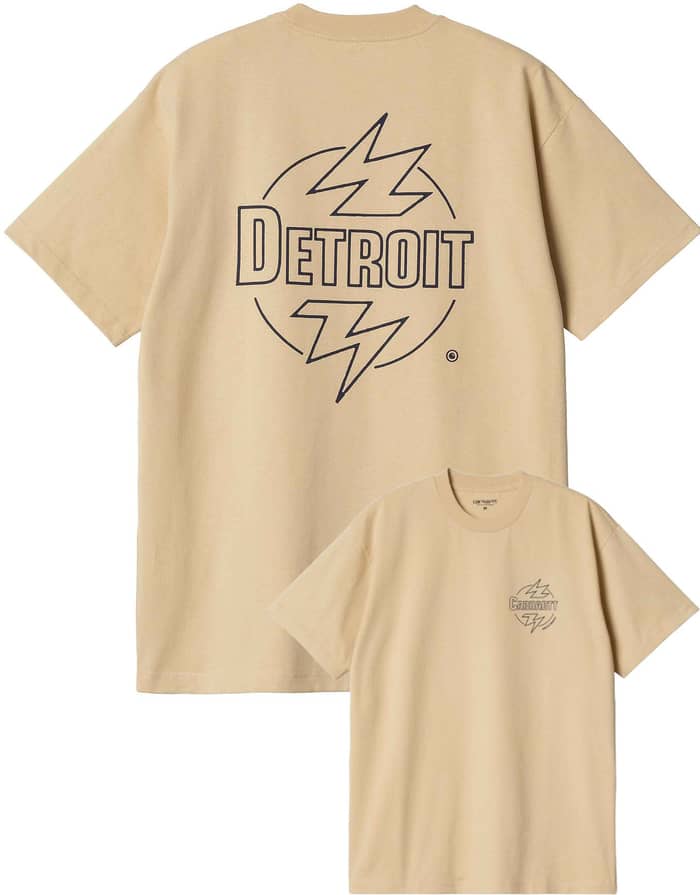 S/S Ablaze T-Shirt Cornsilk / Air Force Blue