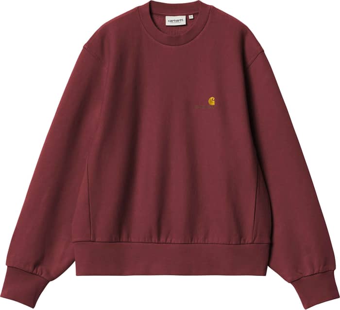 W' American Script Sweat Malbec
