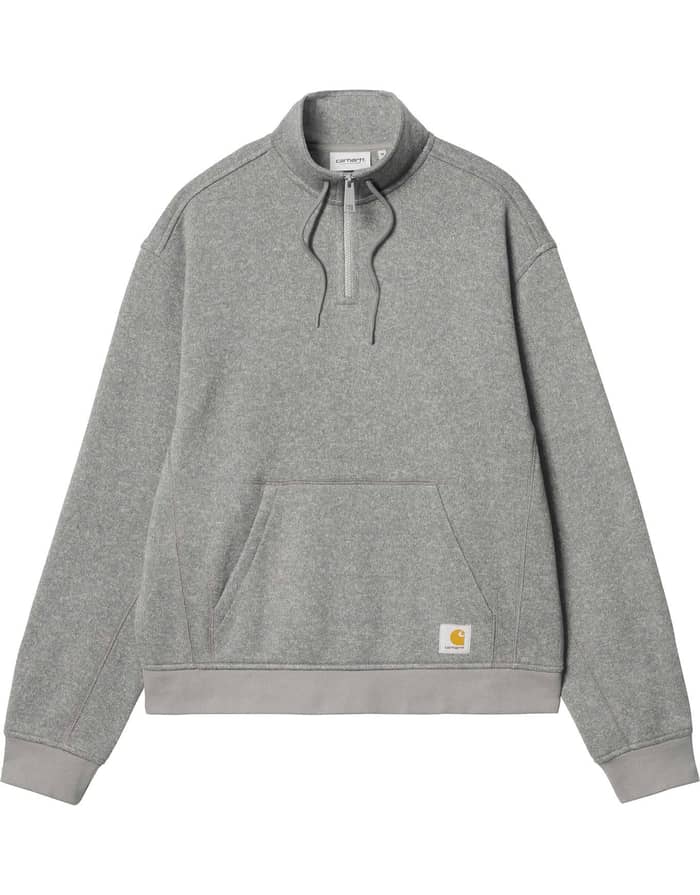 Luther Half Zip Sweat Misty Grey Heather