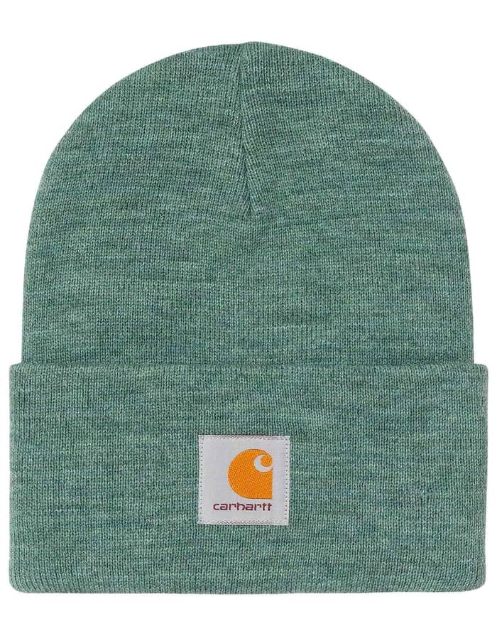 Acrylic Watch Hat Silver Pine Heather
