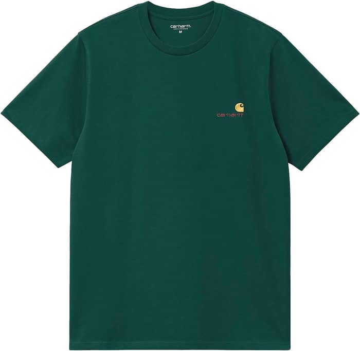 S/S American Script T-Shirt Dark Fir