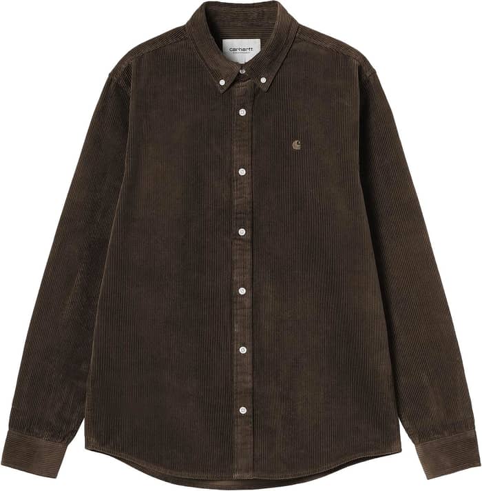 L/S Madison Cord Shirt Tobacco