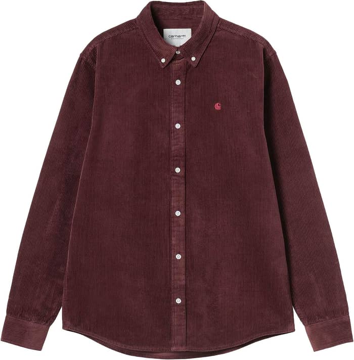 L/S Madison Cord Shirt Amarone
