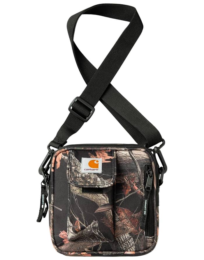 Essentials Bag Small Camo Feather Tree Black
