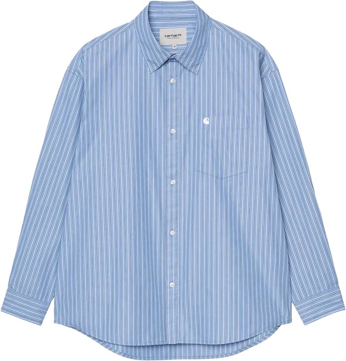 L/S Keene Shirt Keene Stripe Curacao