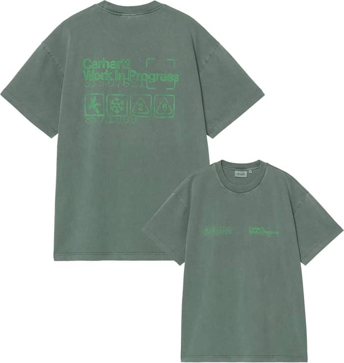S/S Boxed T-Shirt Dark Scarab Garment Dyed