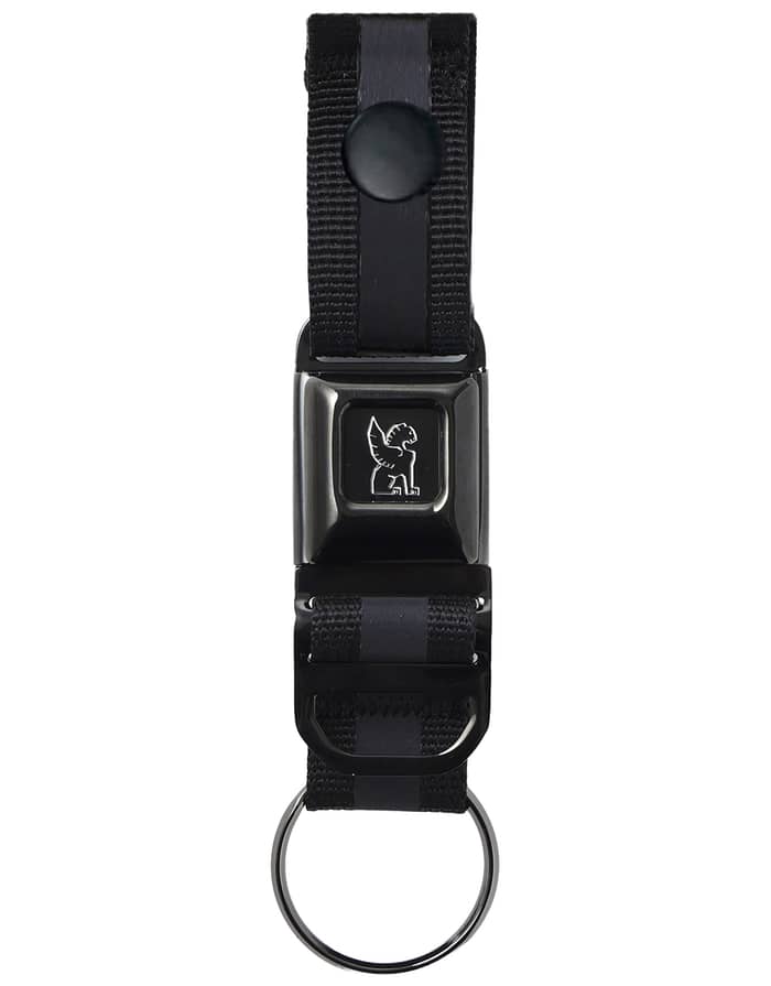 Mini Buckle Key Chain Black Chrome