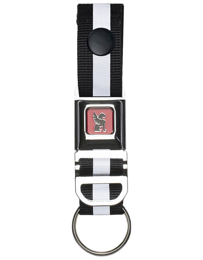 Mini Buckle Keychain Chrome