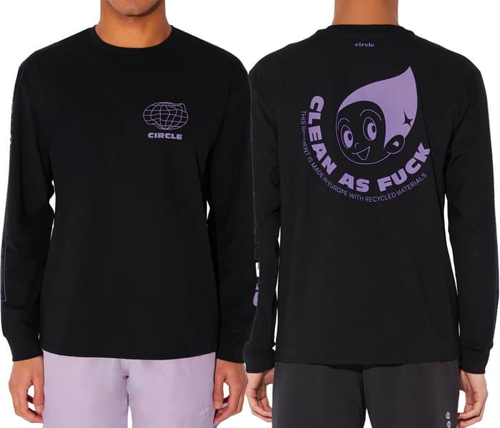 Clean As Fuck LS T-Shirt Slate Black