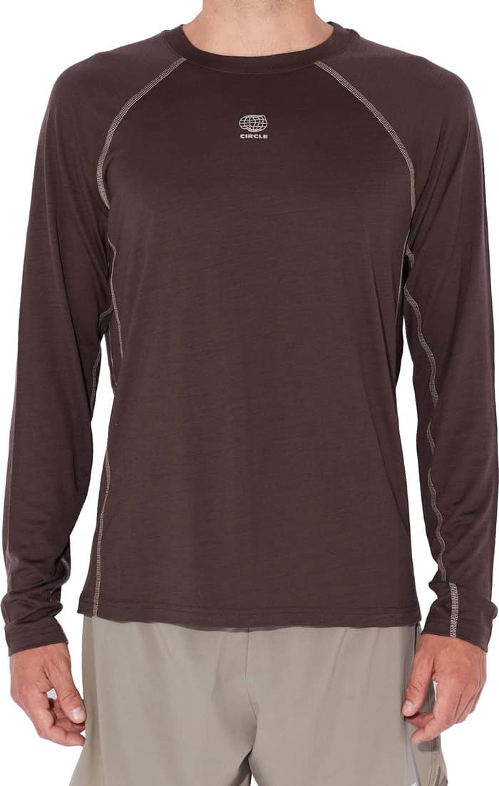 Aerowool Men Long Sleeve T-Shirt Forest Bark