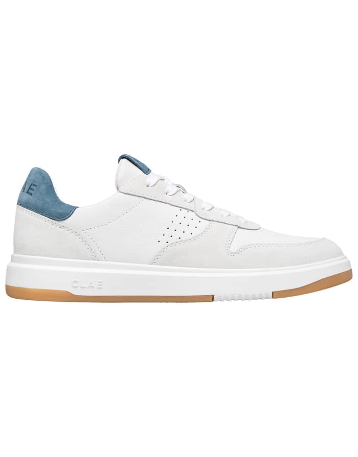 Moses White Leather Blue Mirage