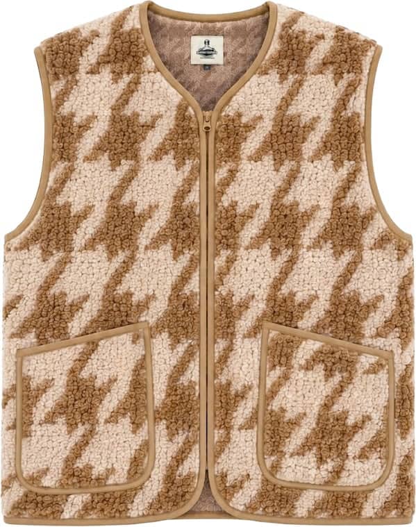 Vest Pepitko Ultralight Pattern Camello Houndstooth